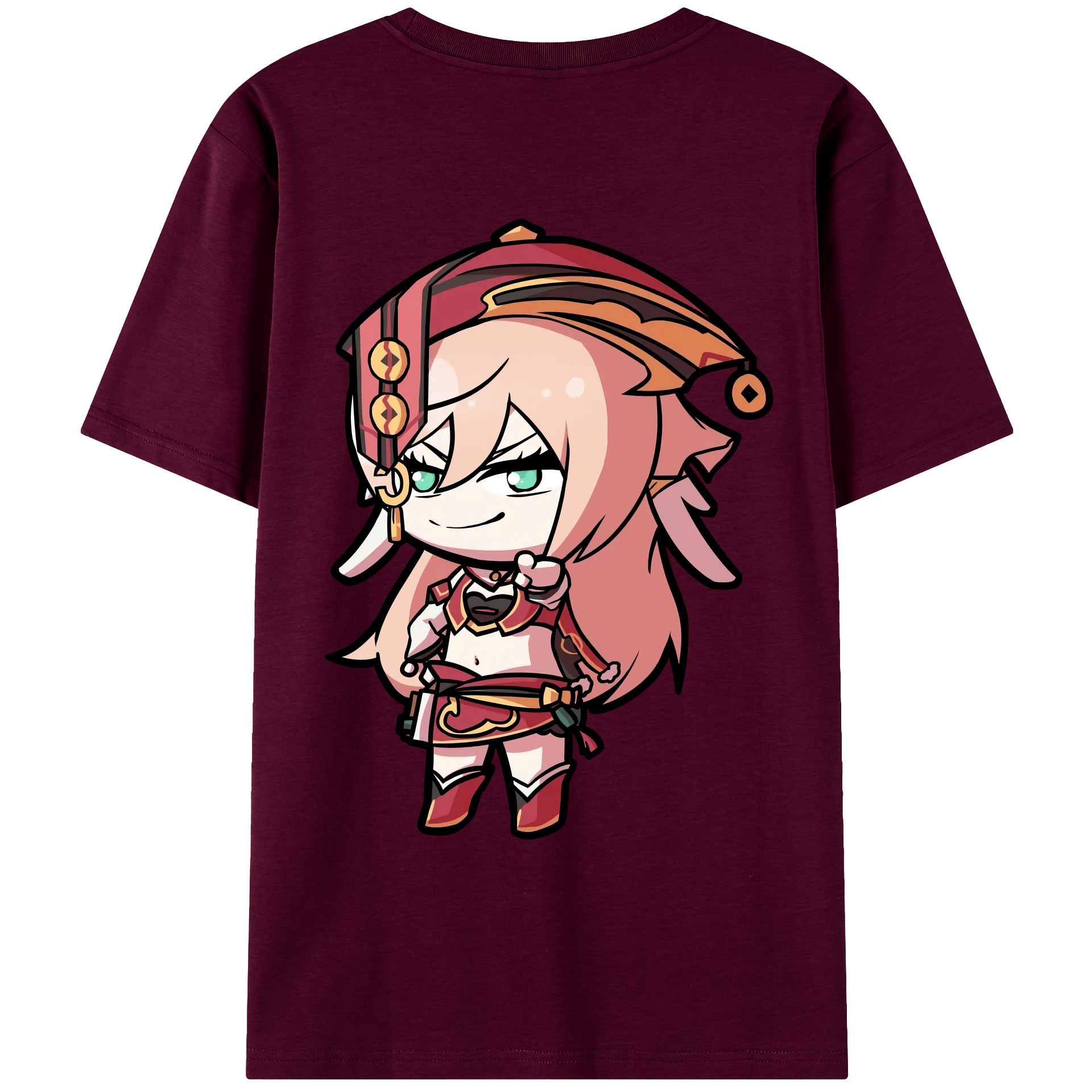 げんし神 ヤンフェイ genshin Yanfei レディース半袖Tシャツ(バックプリント)